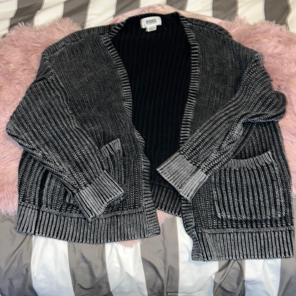 PINK Victoria Secret gray sweater.